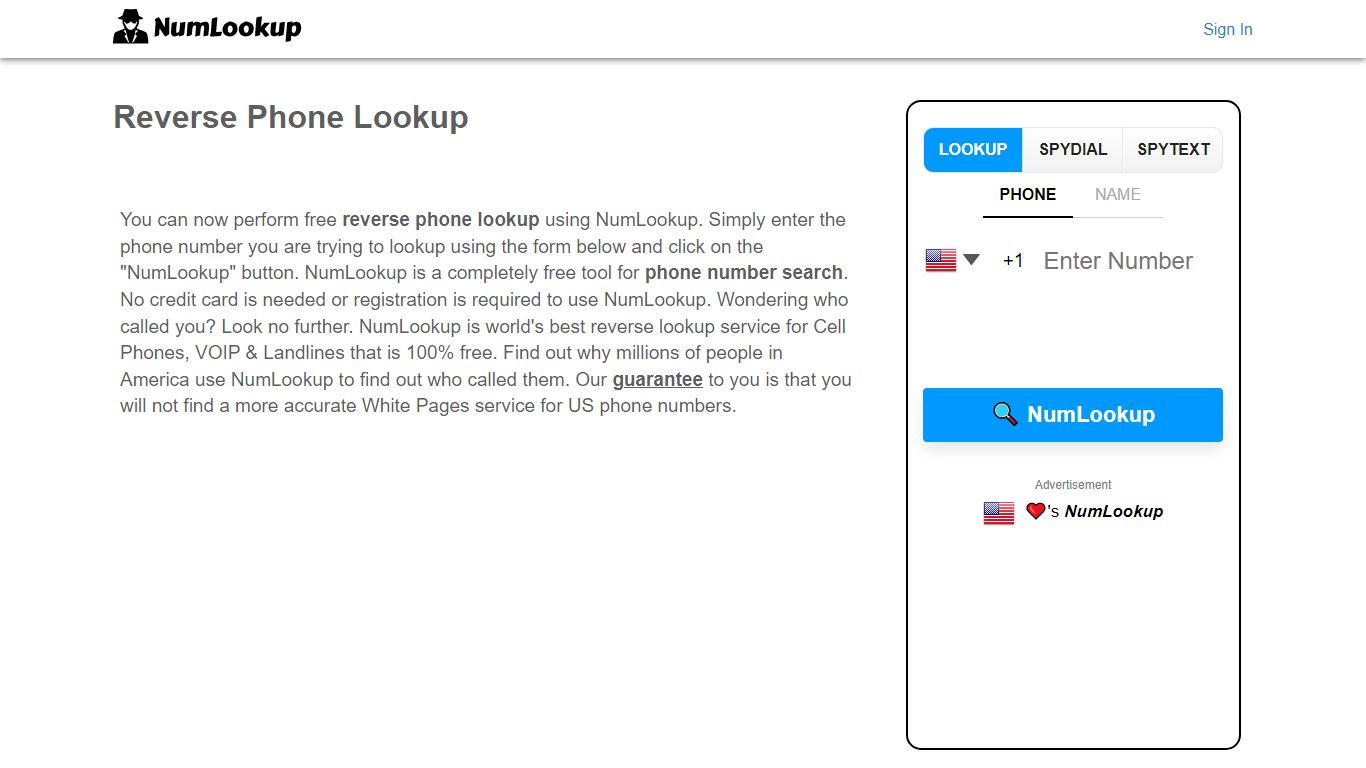 Reverse Phone Lookup | Phone Number Search | NumLookup